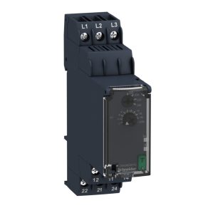   Relee de control Schneider Electric Harmony - RM22TU21 - releu trifazic de monitorizare a fazei și tensiunii, 2CO, 8A, 200…240VAC