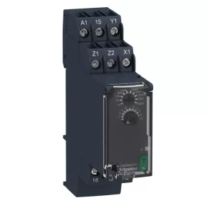   Relee temporizate Schneider Electric Harmony - RE22R1ACMR - Releu temporizat cu întârziere pornire/oprire, Ac - Act, 1CO, 8A, 24 - 240VAC/DC