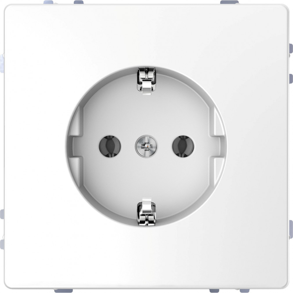 Schneider Merten 2P+F priză, cu conectare cu arc, 16 A, D-Life, alb lotus MTN2301-6035