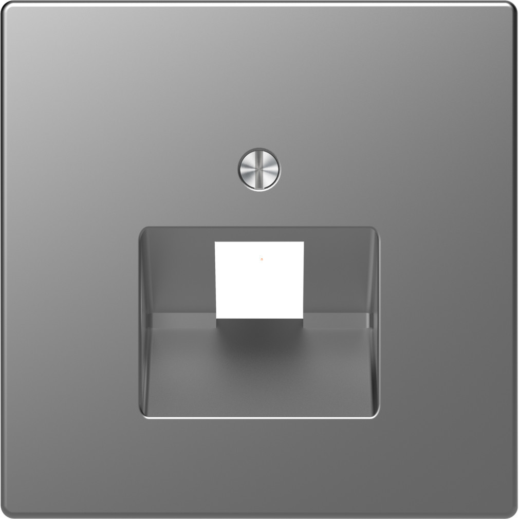 Capac Schneider Merten, pentru soclu 1xRJ45, oțel (System Design)