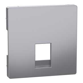   Schneider Electric Merten System Design - MTN4215-6036 - Capac pentru prize RJ11/RJ12, D-Life, oțel