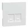 Capac Schneider Merten, pentru 2 prize RJ45, alb lotus (System Design)