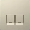 Schneider Electric Merten System Design - MTN4572-6033 - Panou frontal, pentru 2 prize RJ45, System-D, culoare sahara