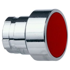   Schneider Electric Easy Harmony XB2 - ZB2BA4C - Buton apăsat, roșu, metalic, montat încastrat, 22 mm, cu revenire prin arc, nemarcat