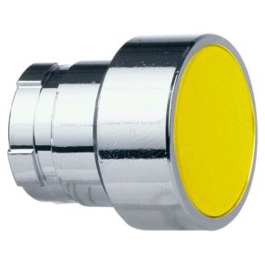   Schneider Electric Easy Harmony XB2 - ZB2BA5C - Buton apăsat, galben, metalic, montat încastrat, 22 mm, cu revenire prin arc, nemarcat