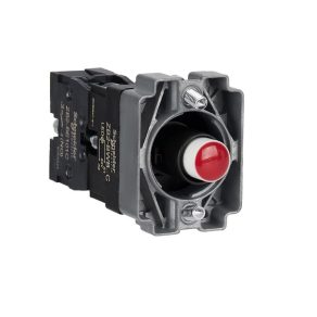   Schneider Electric Easy Harmony XB2 - ZB2BWB41C - Priză iluminată, colier, LED roșu, metal