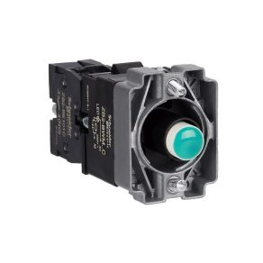   Schneider Electric Easy Harmony XB2 - ZB2BWM31C - Priză iluminată, colier, LED verde, metal,