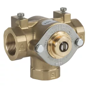   Schneider Electric Valve și actuatoare pentru încălțăminte - MB1452 - Robinet rotativ cu trei căi ¾" BSP, KV 4,0, robinet de amestec/distribuție