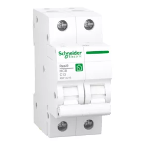   Schneider Electric Resi9 - R9F14213 - întrerupător automat miniatural, 2P, C, 13A