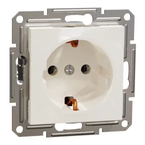   Schneider Electric Asfora - EPH2970123 - Priză 2P+F, cu fixare prin șurub, fără ramă, bej (120 buc.)