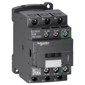   Schneider Electric TeSys D - LC1D12KUE - Contactor D GREEN - 3P 440 V 12 A 200 V c.a.