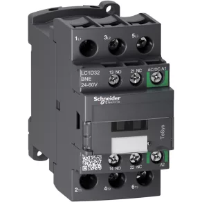   Schneider Electric TeSys D - LC1D32BNE - Contactor D GREEN - 3P 440 V 32 A 24 V c.a.