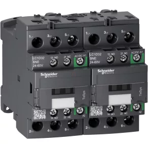   Schneider Electric TeSys D - LC2D32BNE - Contactor de inversare a sensului de rotație GREEN - 3P 440 V 25 A 24 V c.a.
