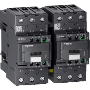   Schneider Electric TeSys D - LC2D40ABBE - Contactor de inversare a sensului de rotație GREEN - 3P 440 V 38 A 24 Vcc