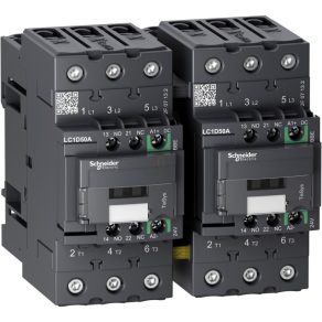   Schneider Electric TeSys D - LC2D50ABBE - Contactor direcțional D VERDE - 3P 440V 40A 24VDC