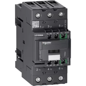   Schneider Electric TeSys D - LC1D50AKUE - Contactor D GREEN - 3P 440 V 50 A 200 V c.a.