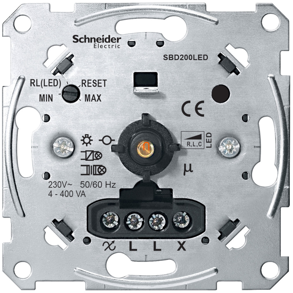 Schneider Merten LED dimmer cu buton rotativ, 4-440W