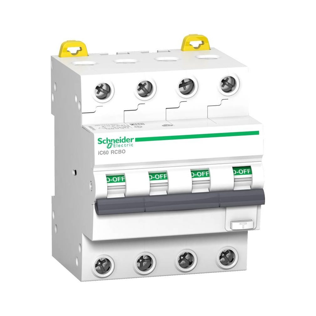 Dispozitiv de protecție electrică Schneider 4P C 32A 6kA 30mA, clasa AC ACTI9 iC60 (A9D57432)