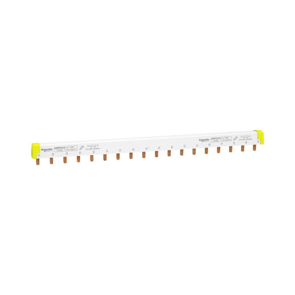 Schneider ACTI9 bară colectoare cu pieptene, completă, 3P, 18M (A9XPH318)