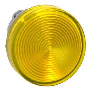   Schneider Electric Harmony XB4 - ZB4BV083S - cap metalic pentru lampă indicatoare, Ø22, pentru lampă indicatoare LED, lentilă canelată, galben