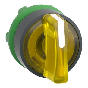   Schneider Electric Harmony XB5 - ZB5AK1383 - comutator selector iluminat din plastic, Ø22, 3 poziții, galben