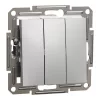 Schneider Electric Asfora - EPH2100161 - Comutator triplu, aluminiu