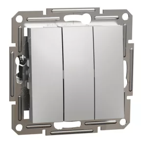   Schneider Electric Asfora - EPH2100161 - Comutator triplu, aluminiu