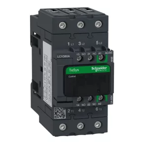   Schneider Electric TeSys D - LC1D80ABNE - Contactor D 3P 80 A c.a. - 3 faze până la 440 V, bobină 24 - 60 V c.a./c.c. EverLink