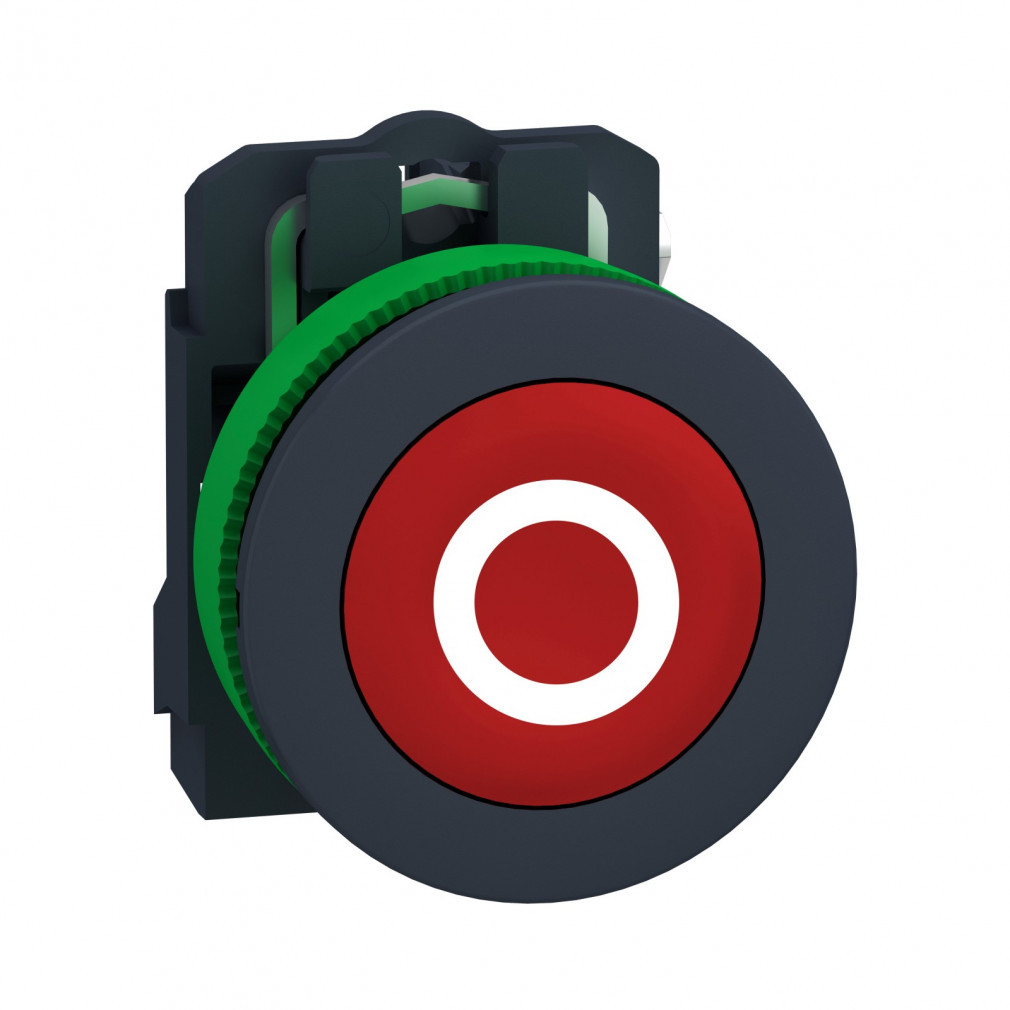 Schneider XB5FA4322 Buton complet, cu revenire, 1NC, roșu, (O)