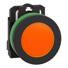   Schneider Electric Harmony XB5 - XB5FVM5 - indicator luminos LED complet din plastic, montat încastrat, Ø30, 230 V c.a., portocaliu