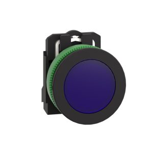   Schneider Electric Harmony XB5 - XB5FVM6 - indicator luminos LED complet din plastic, montat încastrat, Ø30, 230 V c.a., albastru