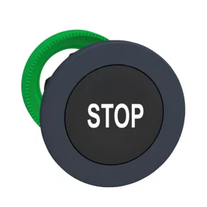   Schneider Electric Harmony XB5 - ZB5FA234 - buton din plastic pentru montare încastrată, Ø30, negru, „STOP”