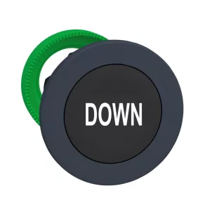   Schneider Electric Harmony XB5 - ZB5FA344 - buton din plastic pentru montare încastrată, Ø30, negru, „DOWN”
