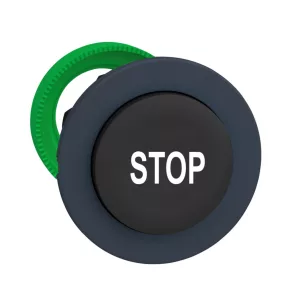   Schneider Electric Harmony XB5 - ZB5FL234 - buton din plastic pentru montare încastrată, Ø30, ridicat, negru, „STOP”