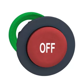   Schneider Electric Harmony XB5 - ZB5FL435 - buton din plastic pentru montare încastrată, Ø30, în relief, roșu, „OFF”