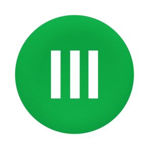   Schneider Electric Harmony XB5 - ZBAF337 - Capac pentru buton de comandă încastrat Ø30, verde, „III”