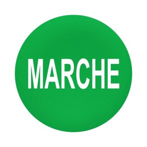   Schneider Electric Harmony XB5 - ZBAF342 - Capac pentru buton apăsat încastrat Ø30, verde, „MARCHE”