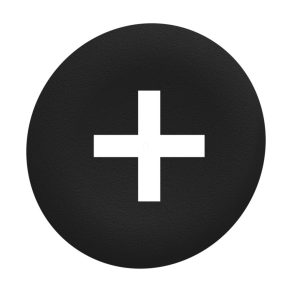  Schneider Electric Harmony XB5 - ZBAF2934 - Capac pentru buton apăsat încastrat Ø30, negru, „+”