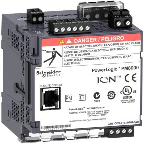   Seria Schneider Electric PM8000 - METSEPM8213 - Analizor de rețea PM8210, șină DIN, fără afișaj, 24 VCC