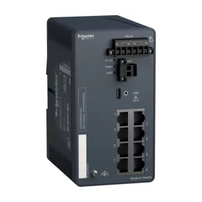   Schneider Electric ConneXium - Ethernet - MCSESM083F23F0 - Comutator Modicon, TCP/IP, gestionabil, 8TX