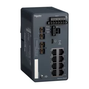   Schneider Electric ConneXium - Ethernet - MCSESM103F2CU1 - Comutator Modicon gestionabil, 8TX/2FX-MM