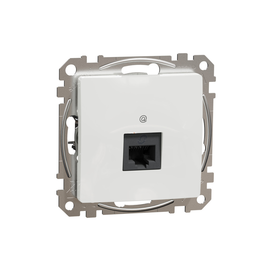 Schneider Electric Sedna Design conector de date 1xRJ45 Cat5e UTP de culoare albă, design încastrat, SDD111451