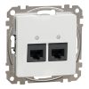 Schneider Electric Sedna Design & Elements - SDD111452 - Priză 2xRJ45 Cat5e UTP, albă
