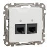 Schneider Electric Sedna Design & Elements - SDD111462 - Priză 2xRJ45 Cat6 UTP, albă