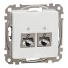 Schneider Electric Sedna Design & Elements - SDD111462S - Priză 2xRJ45 Cat6 STP, albă