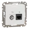 Schneider Electric Sedna Design & Elements - SDD111469T - Priză combinată TV/RJ45 Cat6 UTP, albă