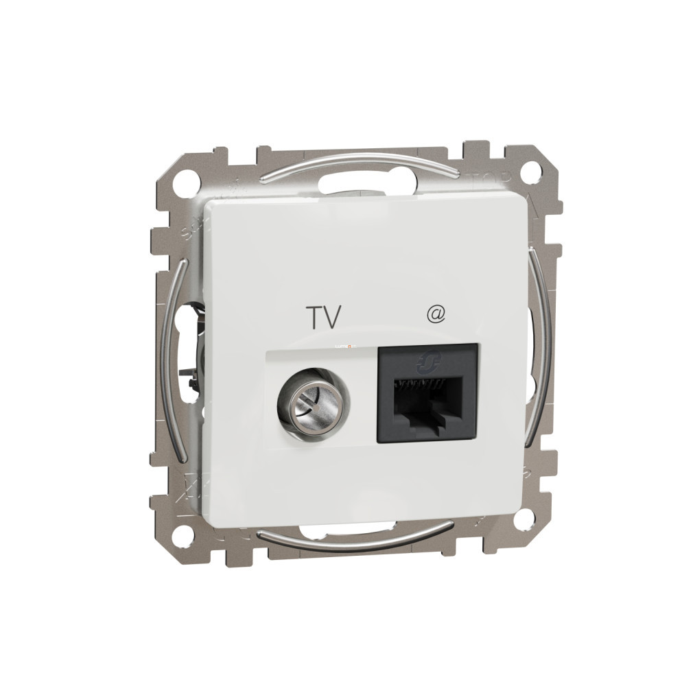 Schneider Sedna TV/RJ45 Cat6 UTP priză combinată, albă (SDD111469T)