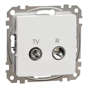   Schneider Electric Sedna Design & Elements - SDD111474R - Priză TV/R, de trecere, 7 dB, alb
