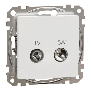   Schneider Electric Sedna Design & Elements - SDD111474S - Priză TV/SAT, de trecere, 7 dB, alb