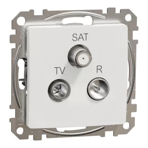   Schneider Electric Sedna Design & Elements - SDD111484 - Priză TV/R/SAT, de trecere, 7 dB, alb